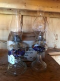 Pair of Vintage Oil Lamps in Shed