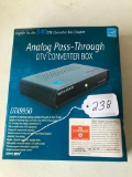 Analog Pass Through, DTV Converter Box in Original Package