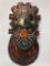 Carved Wooden Beaded Tribal Mask From Ghana