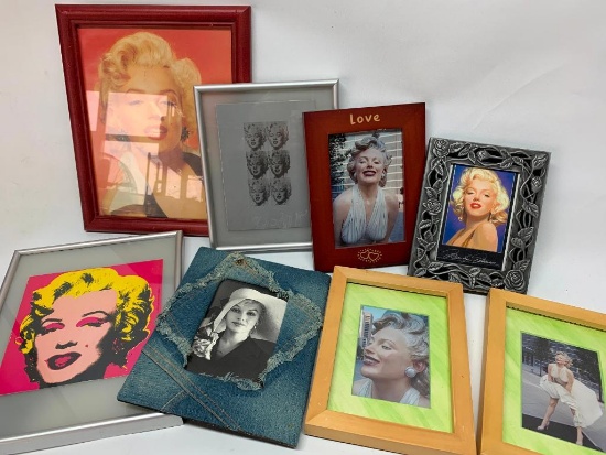 (8) Framed Marilyn Monroe Pictures/Prints