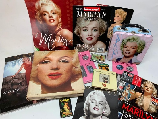 Marilyn Monroe Books, Calendar, Lunch Box, & Misc. Items