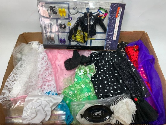 Group Of Barbie Clothes & Accessories As Pictured