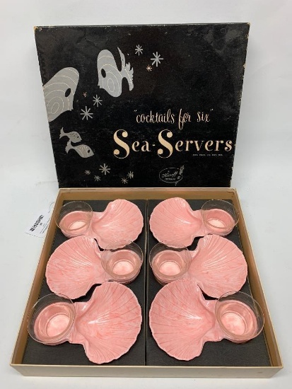 Vintage "Sea Servers" Cocktails In Original Box