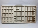 Hamilton Foundry Typesetters Tray Painted White