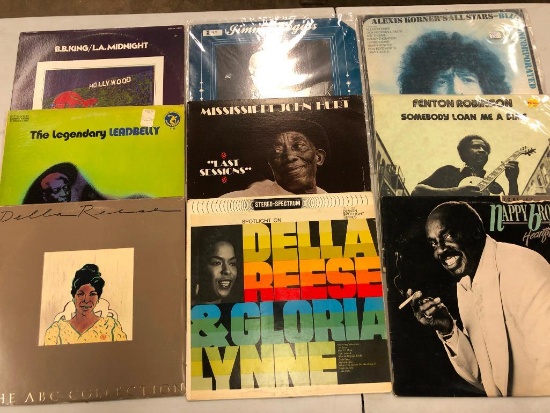 Group of (9) Various/Blues Records