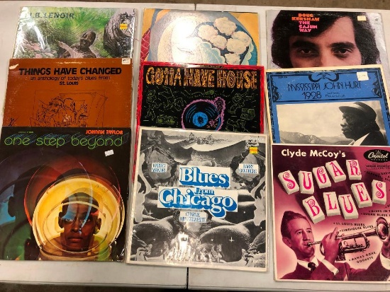 Group of (9) Blues/Various Records