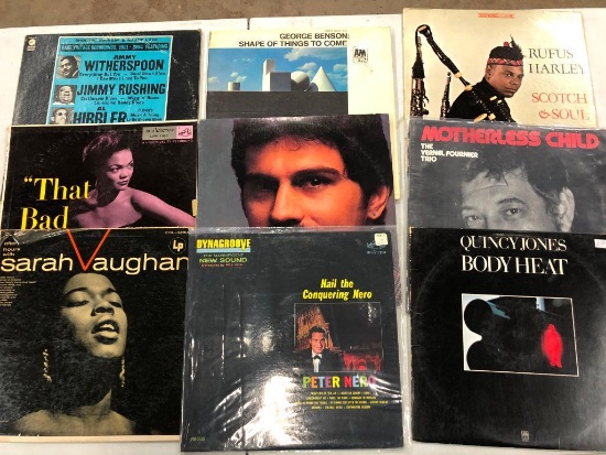 Group of (9) Jazz/Blues Records