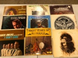 Group of (9) Country/Folk/Pop Records