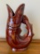 Figural Fish Pitcher Is Made In England For Shreve Company, Boston