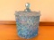 Fenton Glass Lidded Jar W/Fenton Label