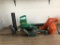 Two Electric Blowers and Black N Decker Electric Hedge Trimmers