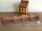 Cedar Bird House and Wood Coat Rack