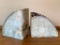 Polished Geode Stone Bookends From Brazil