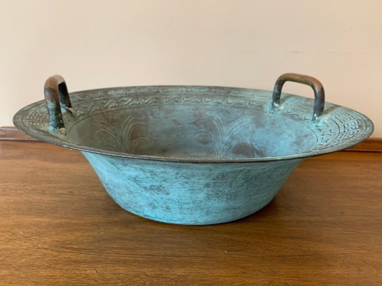 Brass Tibetan Dragon Wash Bowl
