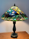 Contemporary Leaded Style Lamp