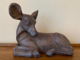 Ceramic Hand Painted Resting Deer