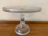 Vintage Glass Pedestal Cakestand