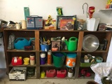 Contents of Wood Shelving Unit if Yard and Garden Items!!!
