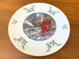 Royal Doulton Porcelain Christmas Plate W/Santa