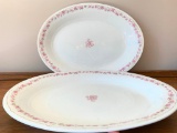(2) Matching Grindley, England, Oval Platters