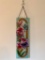 Contemporary Glass Sun Catcher W/Florals & Butterfly