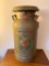 Antique 5 Gallon Milk Can W/Lid