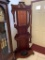 Antique Victorian Walnut Hall Tree W/Mirror, Burl Accents, & Hooks