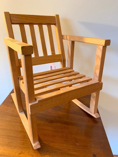 Solid Oak Childs Rocker