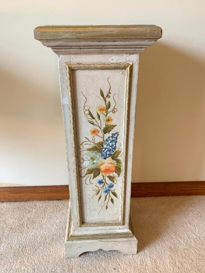 Hand Painted Wooden Fern/Plant Stand