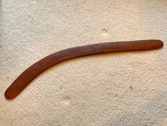 Interesting Hand Carved Boomerang