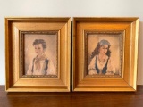 (2) Vintage Frames Prints Of 