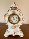 1935 Ansonia Porcelain Wind-Up Clock