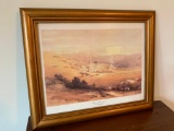 Framed David Roberts Lithograph: 