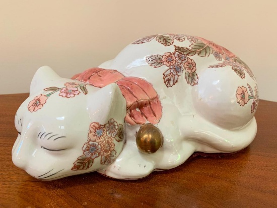 Pottery Sleeping Cat