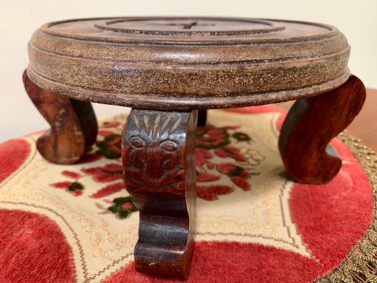 Small Teak Wood Plant Stand