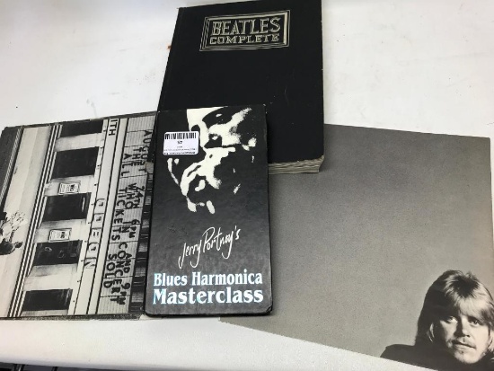 Beatles Music Book & Blues Harmonica CD's