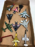 (10) Diecast Military Airplanes