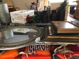 Group W/Oval Mirror in Plastic Frame & Misc. Picture Frames