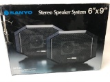 Sanyo SP94A Stereo Speaker System In Box