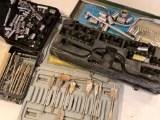 4 Cases with Different Types of Tools and Bits as Pictured!