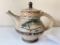 Stoneware Teapot W/Glazed Decoration By 