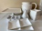 (10) White Porcelain Serving Pcs.