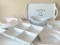 (9) White Porcelain Serving/Party Trays