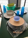 Large Group of Plastic Ware Items for Serving and Drinking!