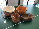 Group of Baskets that Includes a Christopher Roberts Basket and Three Others