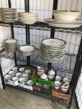 (100) Pcs. Majesty Fine China In Malachite Pattern