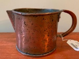 Early Hand-Made Copper Pourer W/Handle