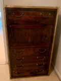 Unusual Butlers Chest Of Drawers W/Drop Front Desk
