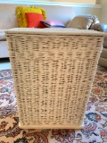 Vintage Wicker Clothes Hamper