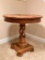 Unique Distressed Round Pedestal Table